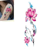 8 sheets Waterproof Temporary Tattoos Water Transfer Flower Stickers Beauty Health Body Arm Art women girl female sexy Makeup