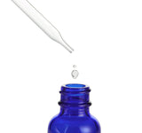12 Pack Dropper Bottles, 1oz Glass Bottles with Glass Eye Droppers, 94 Labels, Empty Tincture Bottles for Essential Oils & More Liquids, Cobalt Blue