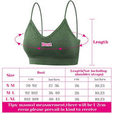 selizo Padded Bralettes for Women, 6 Pcs Sports Bras for Women Pack, V Neck Cami