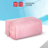 MINISO Minigo Waterproof Travelling Cosmetic Make-up Storage Bag 1 Layer, Portable Makeup Pouch Travel Organizer Bag - Pink