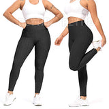 REYTID Anti Cellulite Peach Leggings for Women High Waisted Tummy Control