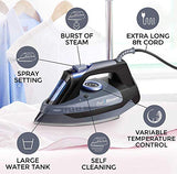 Professional Grade 1700W Steam Iron for Clothes with Rapid Even Heat Scratch Resistant