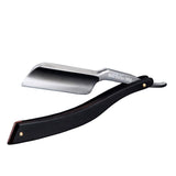 Straight Razor SHAVE READY-Shaving Knife Sharp, Steel Cutthroat Straight Edge Blade, Vintage Wood Handle, Barber Approved