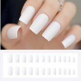 336pcs Pure Color Square False Nails Ballerina Artificial Fake nails Full Cover Fingernails Nail Tips Kit with One Crystal Nail File for Nail Art Salon DIY Decoration