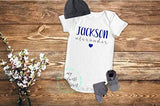 Personalized Baby Boy Name Coming Home Bodysuit | Newborn Baby Boy Outfit