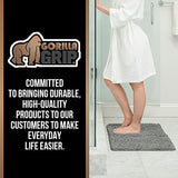 Gorilla Grip Original Luxury Chenille Bathroom Rug Mat, 17x24, Extra Soft and Absorbent