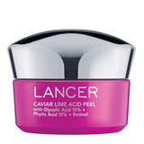 Caviar Lime Acid Peel, 1.7 FL OZ, Dr. Lancer Dermatology Skincare, Formulated with 10% Glycolic Acid and 10% Phytic Acid, Pineapple and Papaya Fruit Enzymes, Use 1 to 2 Times Weekly