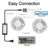 Daybetter 5050 RGB Flexible Color Changing Remote Control Led Strip Lights - 65.6ft