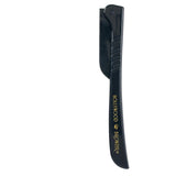 HOLLYWOOD BROWZER Black Dermaplaning Face Blade for Woman (Protective Pouch Included) for Eyebrow Shaping, Removing Unwanted Hair and Dermaplaning Exfoliation