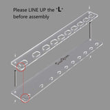 Clear Acrylic 10 Hole Drying Rack Storage Display Bracket Shelf Holder Specifically Design for Toothbrush and Oval Makeup Brush Set
