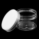 Pralb 18Pack 4oz(120ml) Clear Storage Favor Jars Clear Empty Wide-Mouth Plastic containers with Clear lids Travel Containers Jars Pots for Toiletry Makeup Cream Liquid DIY Slime Making