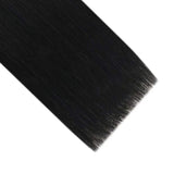 Easyouth Hair Extension Wefts Human Hair Bundles Weft Hair Extensions Natural Human Hair Jet Black Color Sew in Weft Hair Extensions 12Inch 70g Short Weft Bundles Hair Extensions