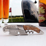 Professional Waiters Corkscrew by Barvivo - This Bottle Opener for Beer and Wine Bottles