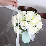 Clear Vinyl Tablecloth Protector Waterproof/Oil-Proof Plastic Square Transparent Sheet