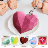 Silicone Mold for Chocolate - Diamond Heart Mousse Cake Mold Silicone Letter Mold