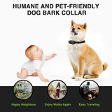 Dog Bark Collar - Rechargeable Bark Collar for Small Medium Large Dogs, Humane