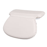 Bath Pillow, Waterproof Bathtub Spa Pillow for Tub Non-Slip Padded Comfort Support Pad Pillow with 7 Suction Cups for Neck, Shoulder and Head Support (White)
