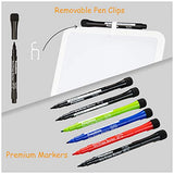 Peachlulu Magnetic Dry Erase Board 8.5 x 11 Inches with Stand on Desk, on Fridge