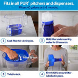 PUR Water Pitcher Replacement Filter with Lead Reduction, 3 Pack, Blue
