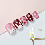 Lurrose 120Pcs Children False Nails Tips Cartoon Nails Press on Fake Nails Pre-glue Full Cover Nails Lovely DIY False Nails for Kids Girls (random pattern)