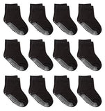 Zaples Grip Crew Socks with Non Slip/Anti Skid Soles for Baby Infants