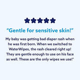 WaterWipes Unscented Baby Wipes, Sensitive and Newborn Skin, 4 Packs (240 Wipes)