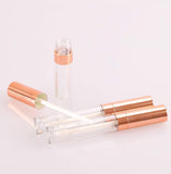 Coobbar 6ml 5pcs Empty Refillable Bottle Lip Gloss Tube Lip Balm Bottle Container Beauty Tool Mini Sample Bottle (Gold)