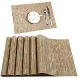 U'Artlines Placemat, Crossweave Woven Vinyl Non-Slip Insulation Placemat Washable