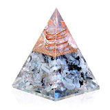 New Inspirational Orgonite Pyramid for Success | Rainbow Moonstone Orgone Pyramid