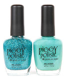 Piggy Polish Teal It Like It Is & Goodbye Blue Sky, Healthy Ingredients & Cruelty Free.5 oz