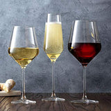 JoyJolt Layla White Wine Glasses, Set of 4 Italian Wine Glasses, 13.5 oz Clear Wine Glasses