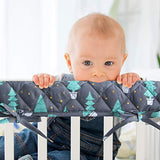 3-Piece Padded Baby Woodland Crib Rail Cover Protector Set from Chewing, Crib Rail