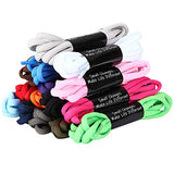 Handshop Half Round Shoelaces 1/4" - Oval Shoe Laces Replacements For Sneakers