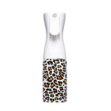 MJDFS Flairosol Stylist Airless Aerosol water Dispenser, Refillable Super Fine Mist Spray bottles, Good for watering plants, Showering Pets, Trigger sprayer for Hair, 6oz Leopard print