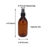 8 Pack 8OZ Empty Plastic Spray Bottles With Fine Mist Atomizers, Extra 1 Pen, Labels & Silicone Funnel, For Travel, Cleaning, DIY Makeup Cosmetic by ZMYBCPACK