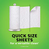 Bounty Quick-Size Paper Towels, White, 12 Family Rolls = 30 Regular Rolls