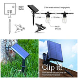 Brightech Ambience Pro - Weatherproof, Solar Power Outdoor String Lights - 27 Ft