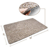 Delxo 18"x30" Magic Doormat Absorbs Mud Doormat No Odor Durable Anti-Slip