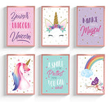 Unicorn Bedroom Decor for Girls, Unicorn Poster, Girls Room Decor, Unicorn Wall Decor