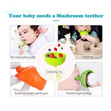 The Mushroom Super Soft Silicone Baby Soothing Teether Toy