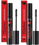 Ardll Wispies Fiber Building Mascara Jet Black (PACK OF 2) + Plus a Free MUA Moisture Lip Balm byArdell