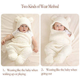 Baby Swaddle Blanket Boys Girls Cute Cotton Plush Receiving Blanket Newborn Sleeping