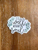 It is well sticker | Religious decals | Christian faith stickers | Bible verse quote decals