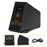Tattoo Power Supply, 2 Types Mini Digital LCD Tattoo Machine Power Supply for Tattoo Machine Artists Foot Pedal, Black(US)