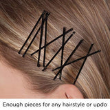 Goody Ouchless Bobby Pin, Crimped Black, 2 Inches, 48 Count (Pack of 1)