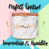 Lyon Lash Glue Storage Container/Airtight Adhesive Holder for Eyelash Extension Glues, Hold 5 Adhesives, Sealed Jar/Tank/Box/Bottle, Eyelash Extension Supplies