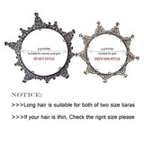 Yean Baroque Crowns and Tiaras Gold Rhinestones Bridal Queen Crown Bride Wedding Tiara for Women and Girls