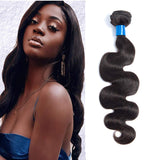 Nicelight Brazilian Body Wave Human Hair Bundles Unprocessed Body Wave Bundles Virgin Human Hair Natural Black Color (24 inch)