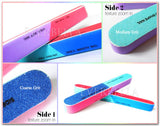 2x 7 Way Nail Sanding File Buffering Shinner Polisher (Straight)