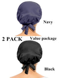 100% Mulberry Silk Night Sleeping Cap Bonnet Hats for Women, Chemo Caps Cancer Headwear Skull Cap,Very Silky & Comfortable